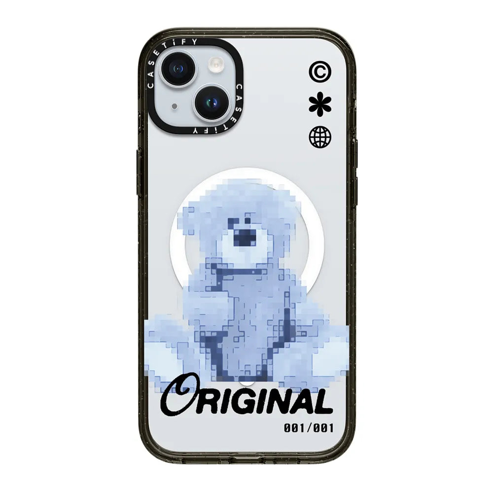 CASETiFY Magsafe Impact Case for iPhone 15/15 Plus/15 Pro/15 Pro Max - Always Original Clear Black