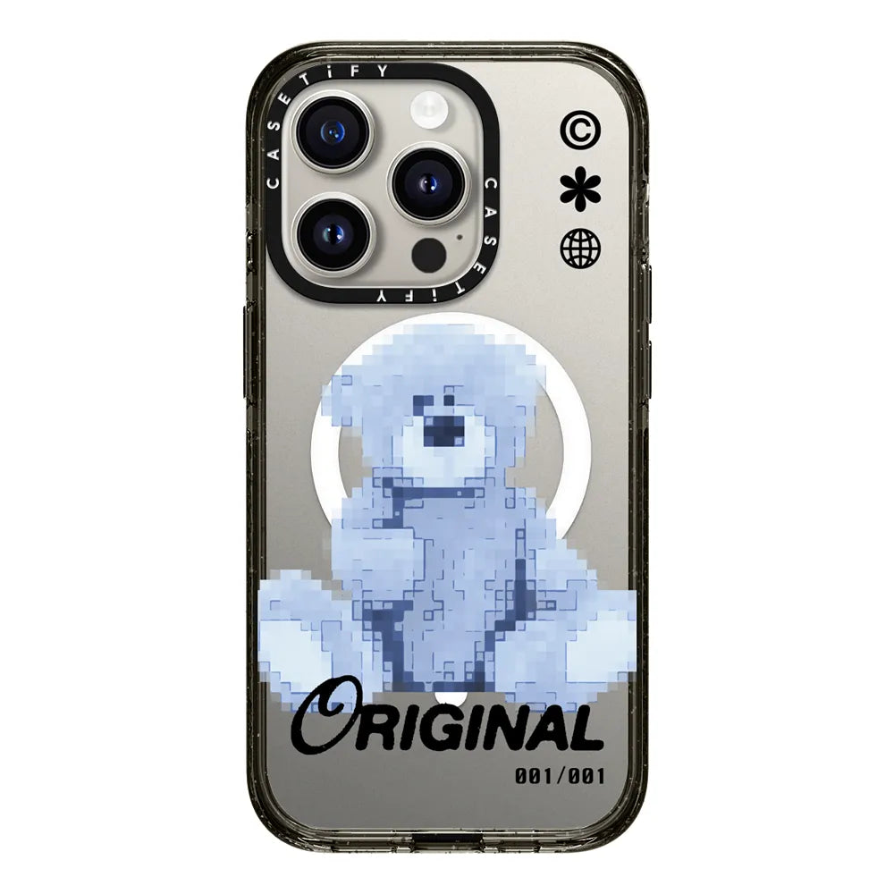 CASETiFY Magsafe Impact Case for iPhone 15/15 Plus/15 Pro/15 Pro Max - Always Original Clear Black