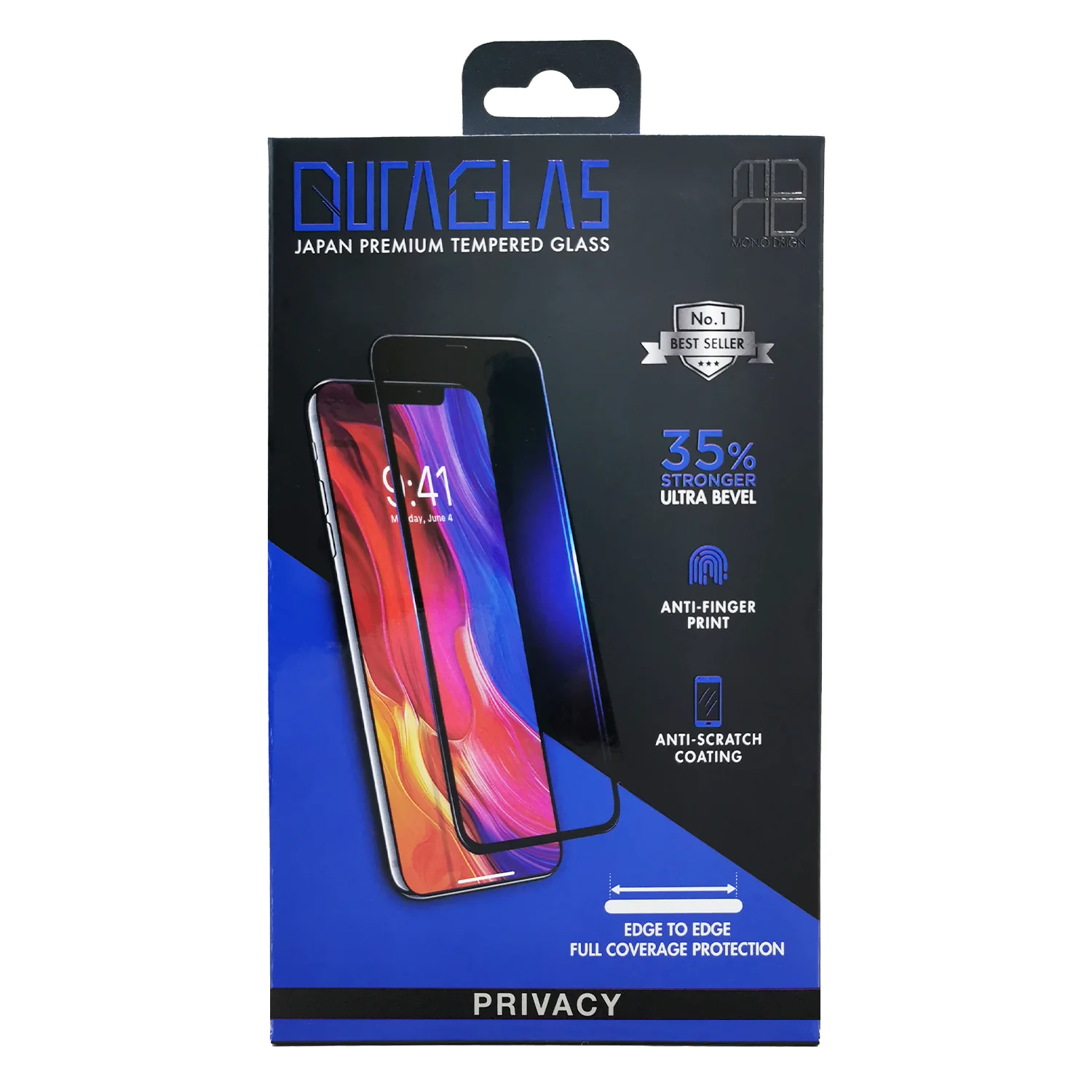 Mono Duraglas iPhone 16 Pro Max Full Privacy Tempered Glass