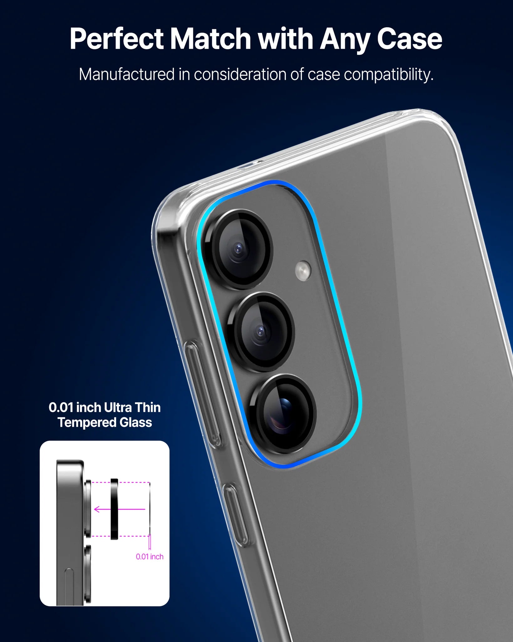 Whitestone CLenZ Glass for S25 Camera 2pcs Pack