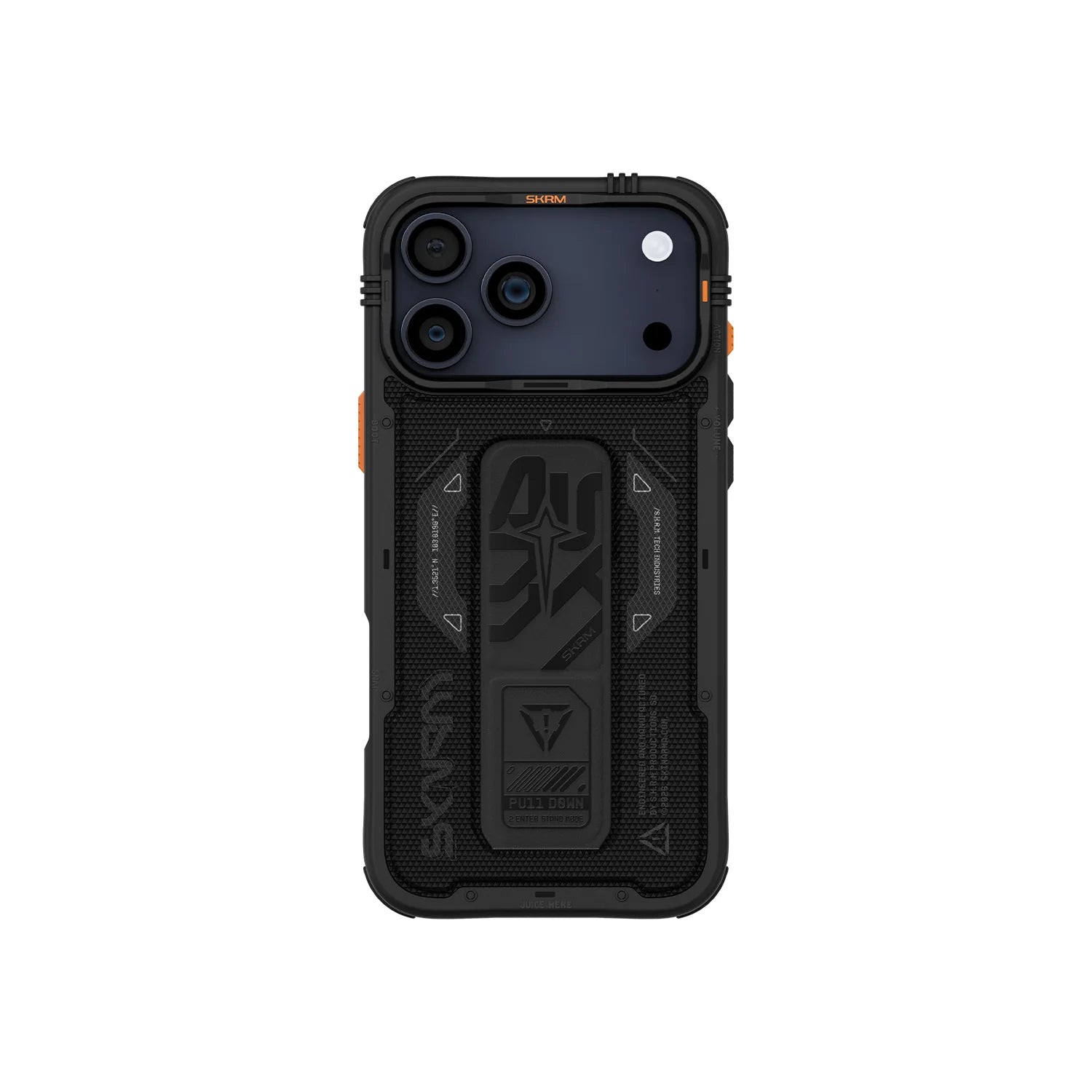 Skinarma iPhone 17 Pro / 17 Pro Max Phantom Mag-Charge Back Case With Grip Stand - Black