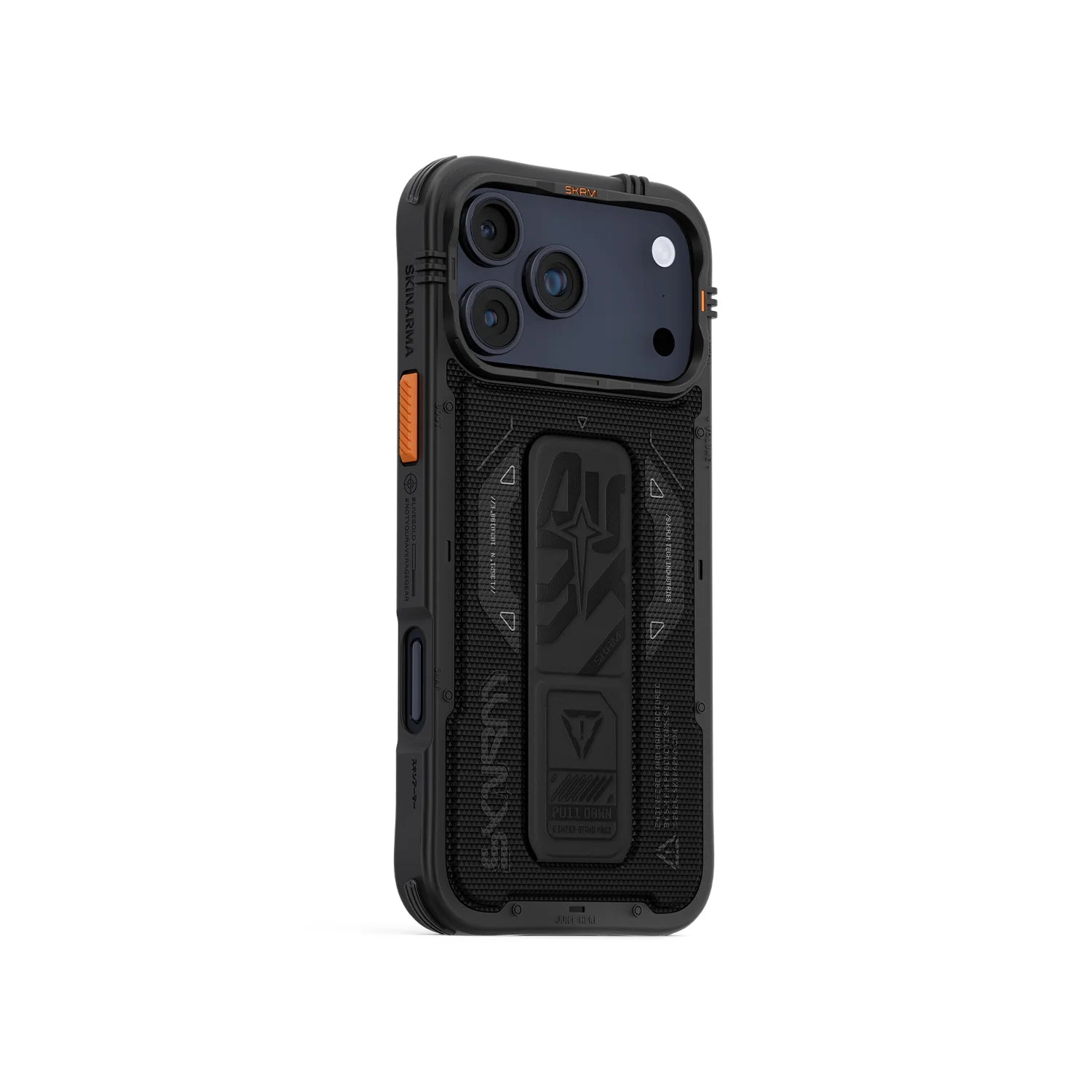 Skinarma iPhone 17 Pro / 17 Pro Max Phantom Mag-Charge Back Case With Grip Stand - Black