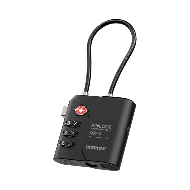 Momax BR15 PinLock TSA Padlock with Find My Locator