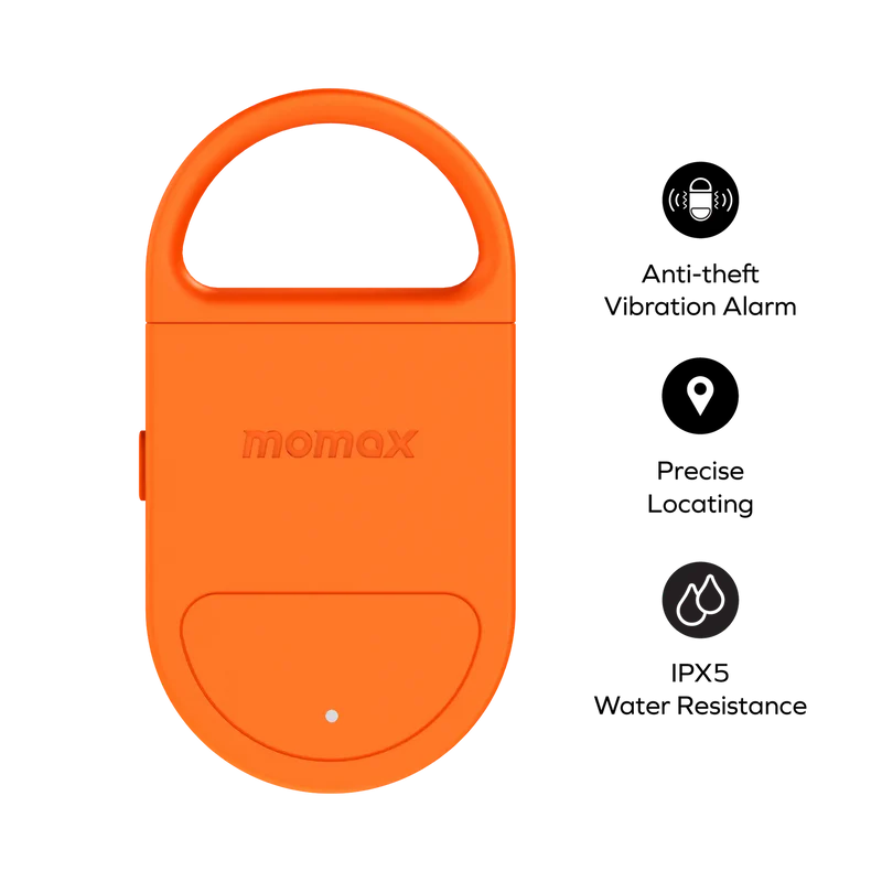 Momax BR17 PinBuzz Rechargeable Anti-Theft Personal Alarm With Find My Locator