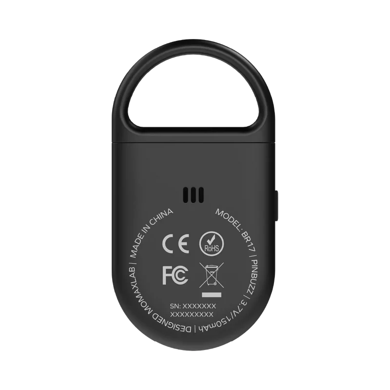 Momax BR17 PinBuzz Rechargeable Anti-Theft Personal Alarm With Find My Locator