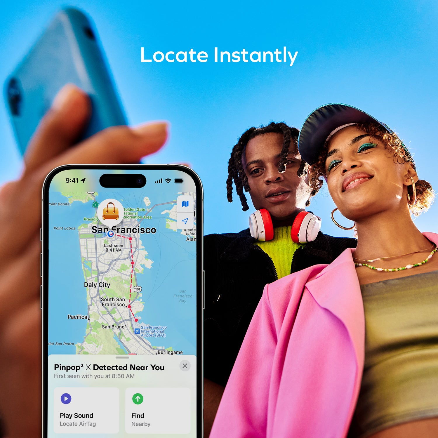 Momax BR20 Pinpop2 X Rechargeable USB-C Find My Locator