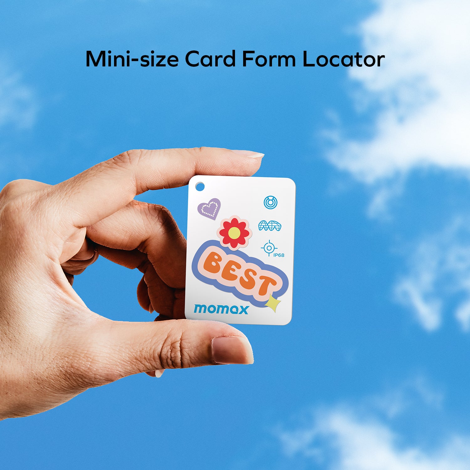 Momax BR22 Pincard2 X Mini works with Apple Find My/Find Hub