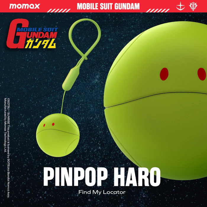 [Mobile Suit Gundam - Limited Edition] Momax BR7 Pinpop Find My Locator - Haro Green