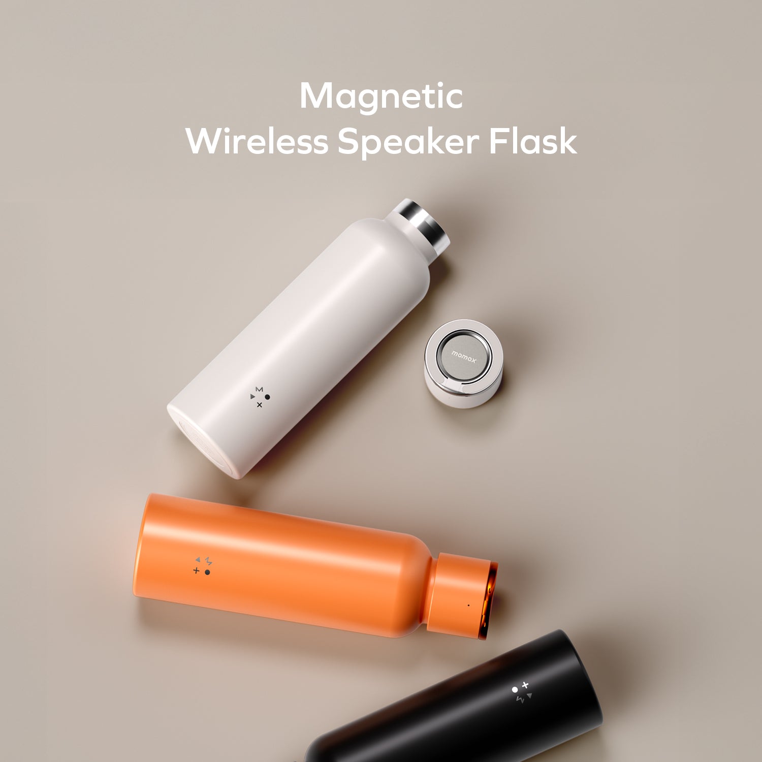 Momax BS13 1-Vibe Bottle Magnetic Wireless Speaker Flask