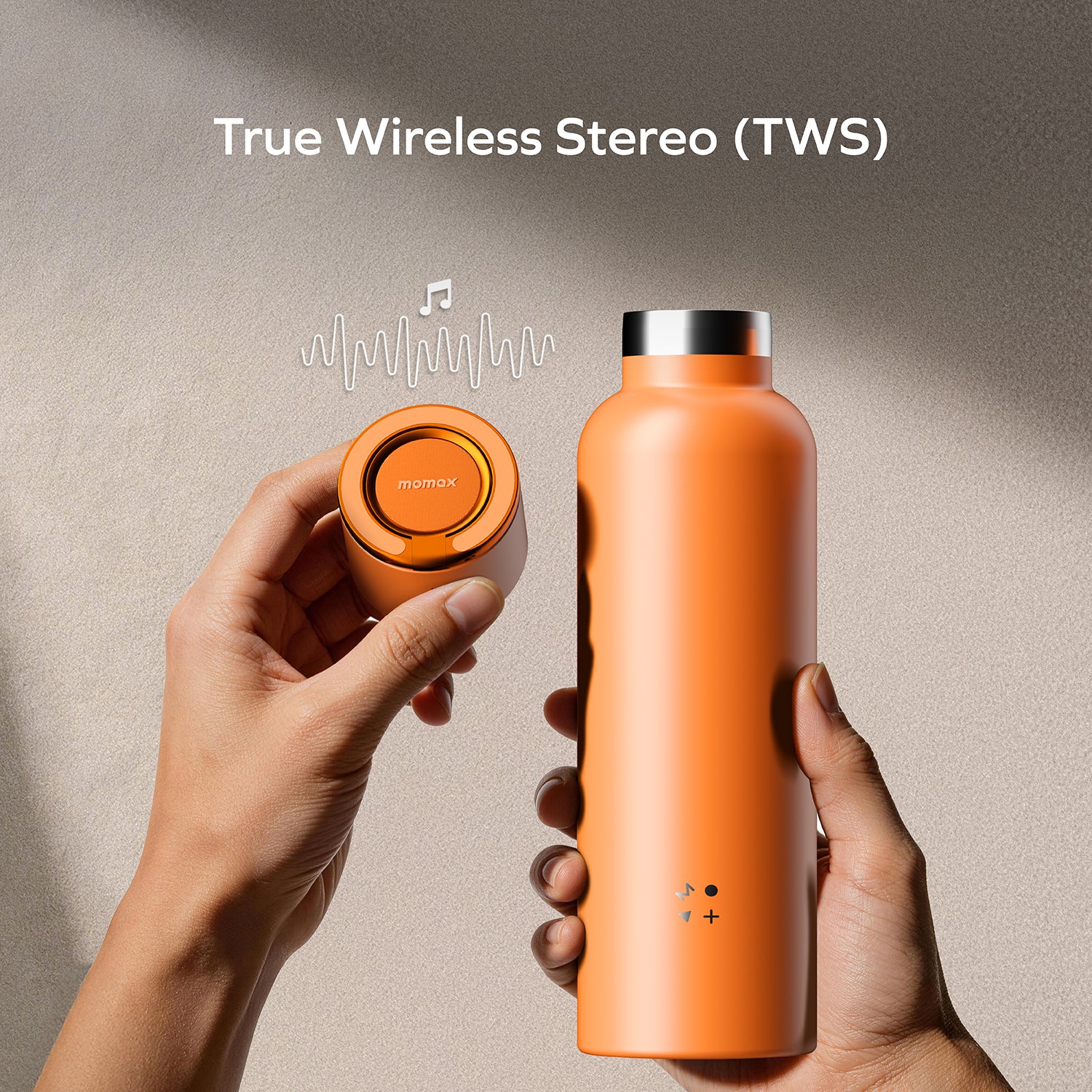 Momax BS13 1-Vibe Bottle Magnetic Wireless Speaker Flask