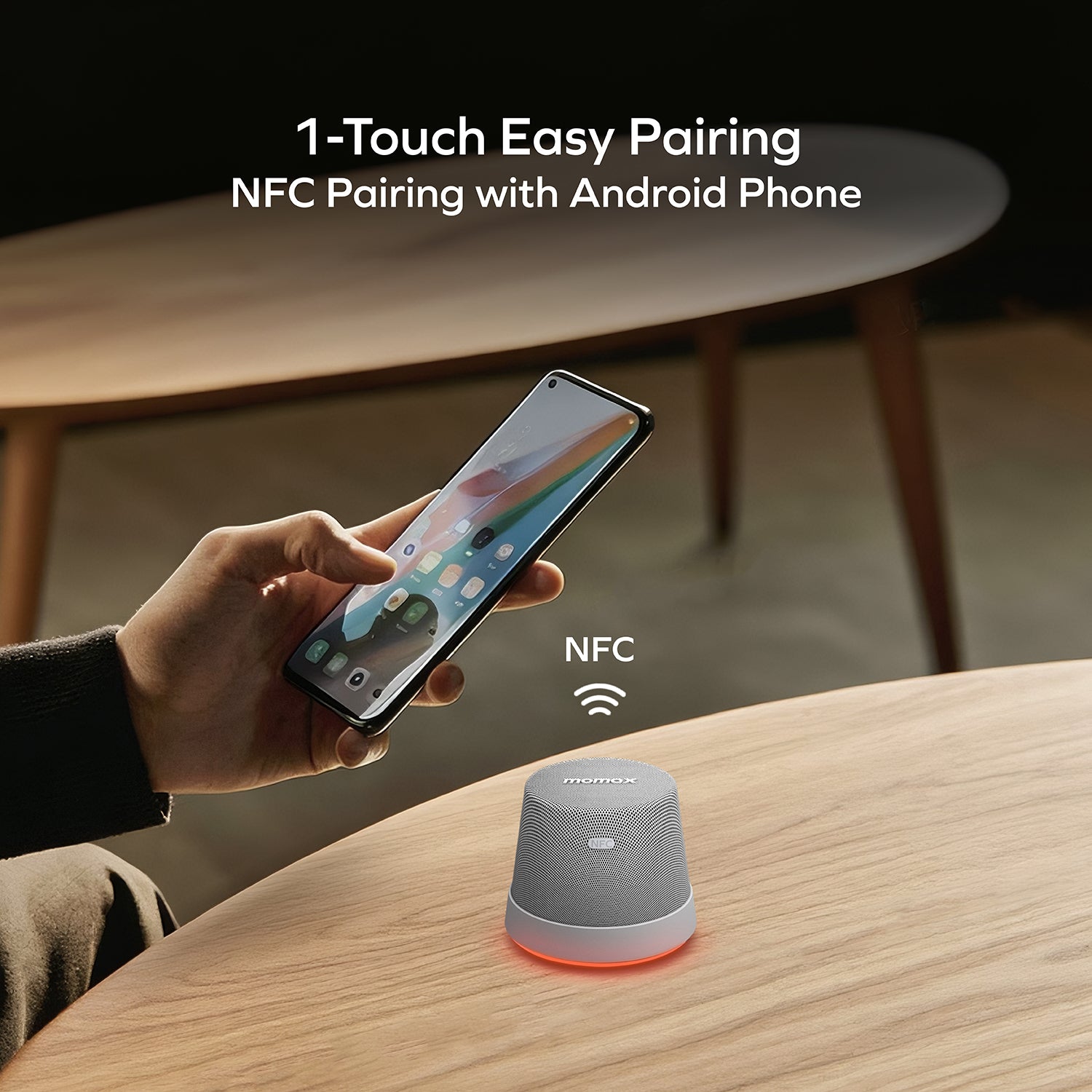 Momax BS9 1-VIBE MOOD Magnetic Wireless Speaker