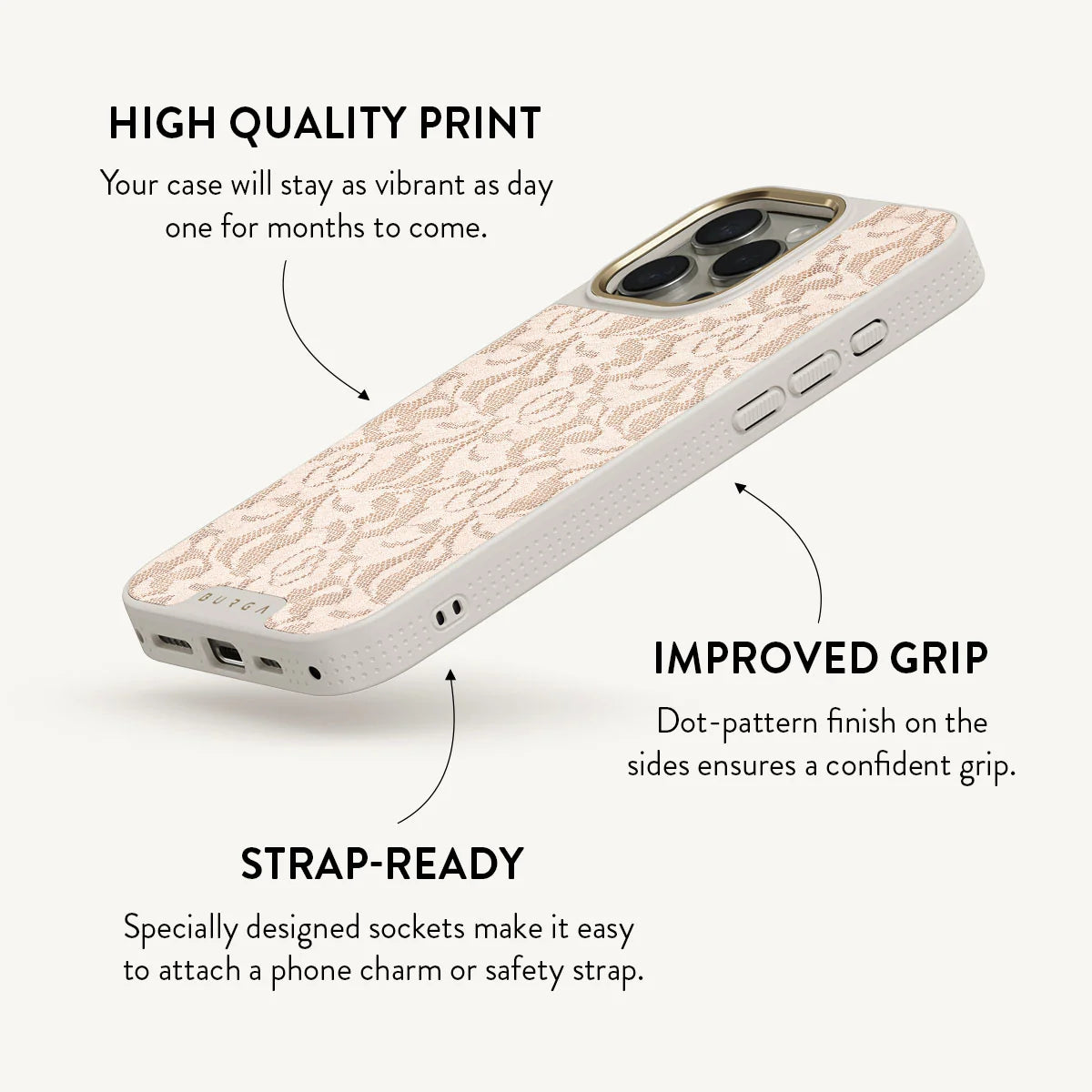 BURGA iPhone 16 Pro Gone Country Elite Light Gold Tough MagSafe Case