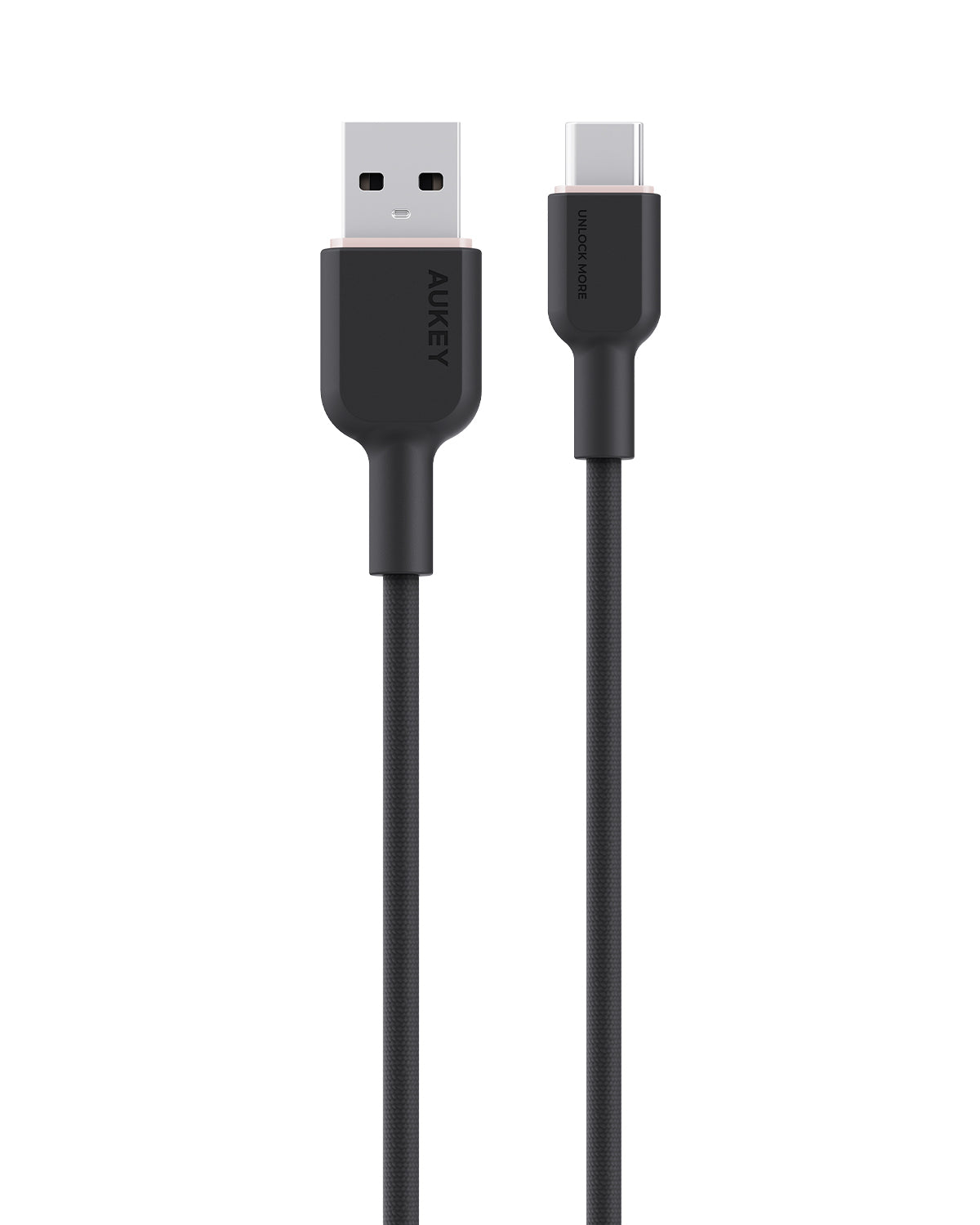 Aukey CB-DAC03 15W Circlet AC 1m DTY Braided Fast Charging Fast Data Transfer USB-A to USB-C Cable