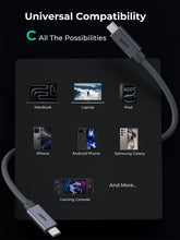 Load image into Gallery viewer, Aukey CB-DCC321 Circlet Mix 20G 2m USB4 GEN2 20Gbps USB-C to USB-C Cable
