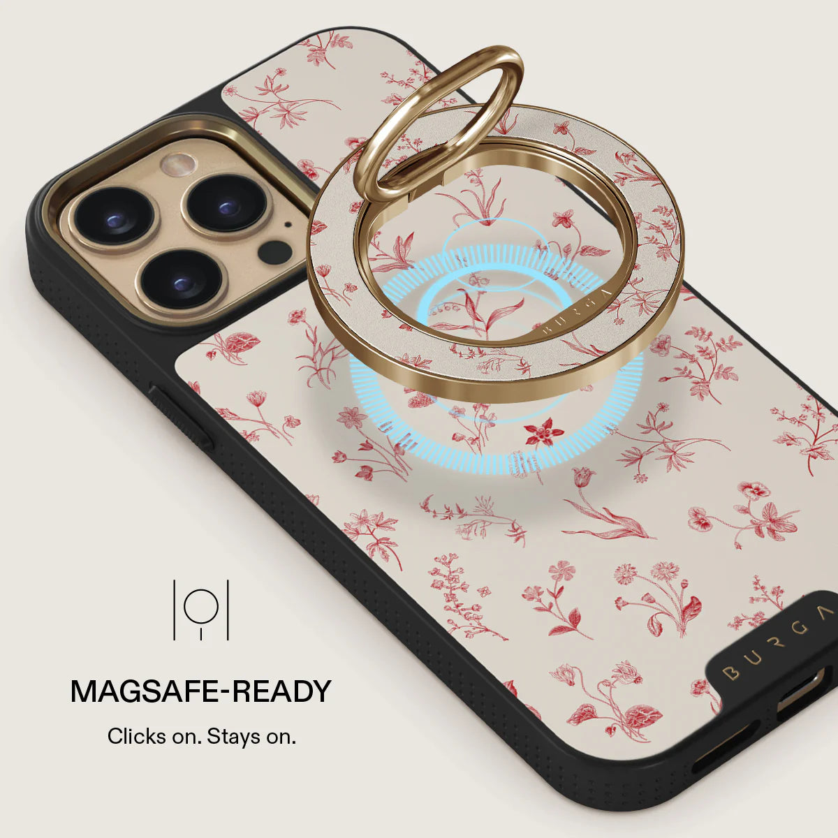 BURGA Magnetic Gold Ring Holder