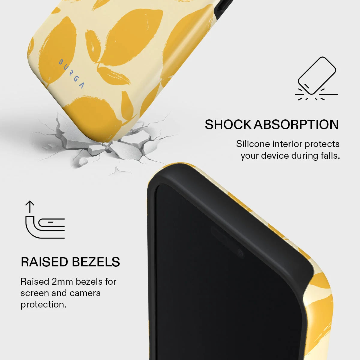 BURGA iPhone 18 / 17 Series Lemon Tart Tough MagSafe Case