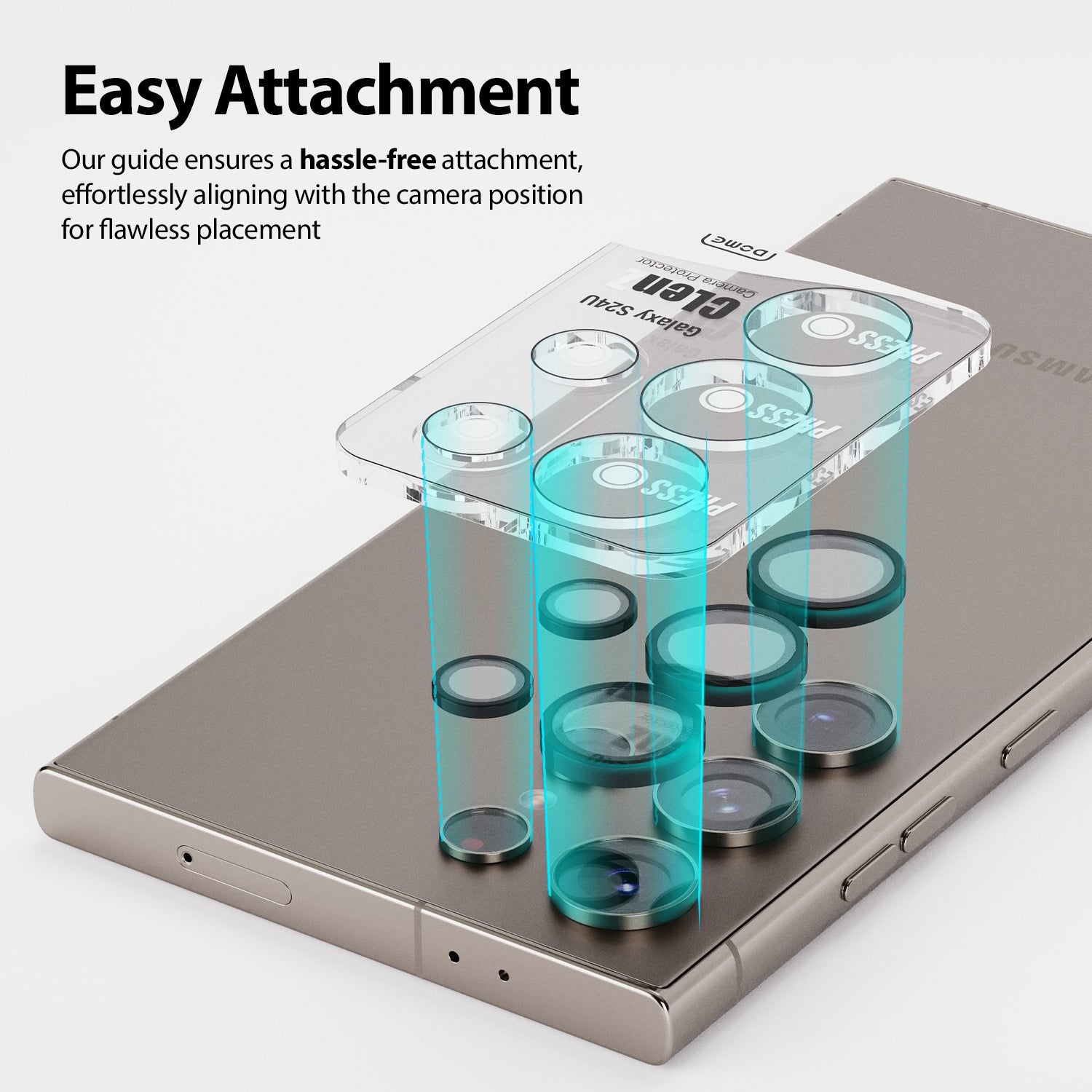 Whitestone CLenZ Glass for S24 Ultra Camera 2pcs Pack