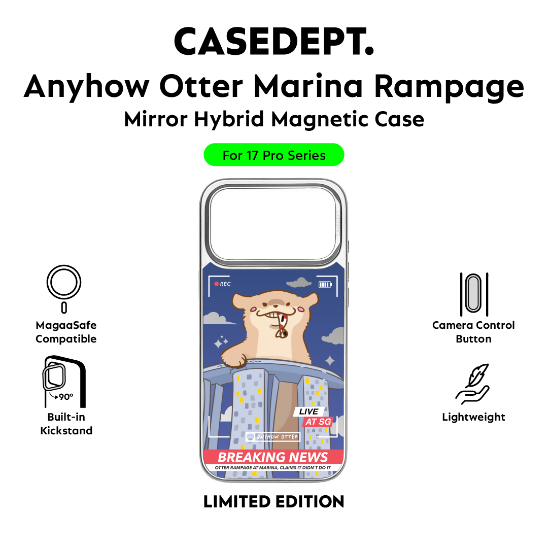 CaseDept. iPhone 17 Pro | 17 Pro Max Mirror Case - Silver Anyhow Otter Marina Rampage