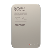 Load image into Gallery viewer, Momax [IP116A] Q.MAG X 15W Magnetic Wireless Powerbank 5,000mAh
