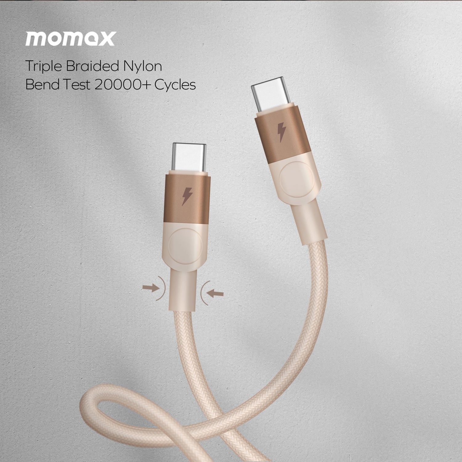 Momax DC56 Mag.Link 100W USB-C to Dual USB-C Magnetic Cable (2m)