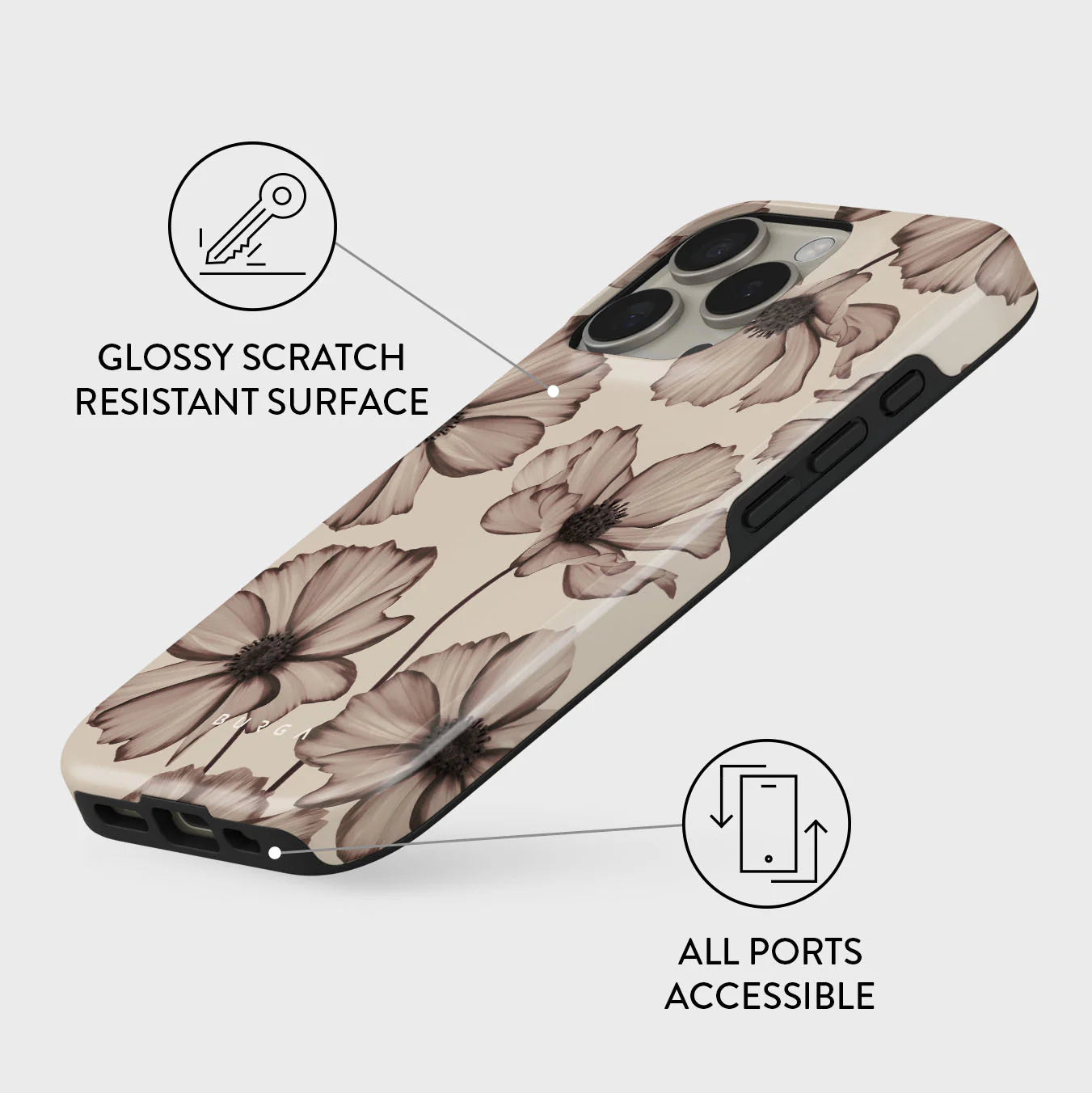 BURGA iPhone 16 Pro Max / 15 Pro Max Barely Yours Tough MagSafe Case