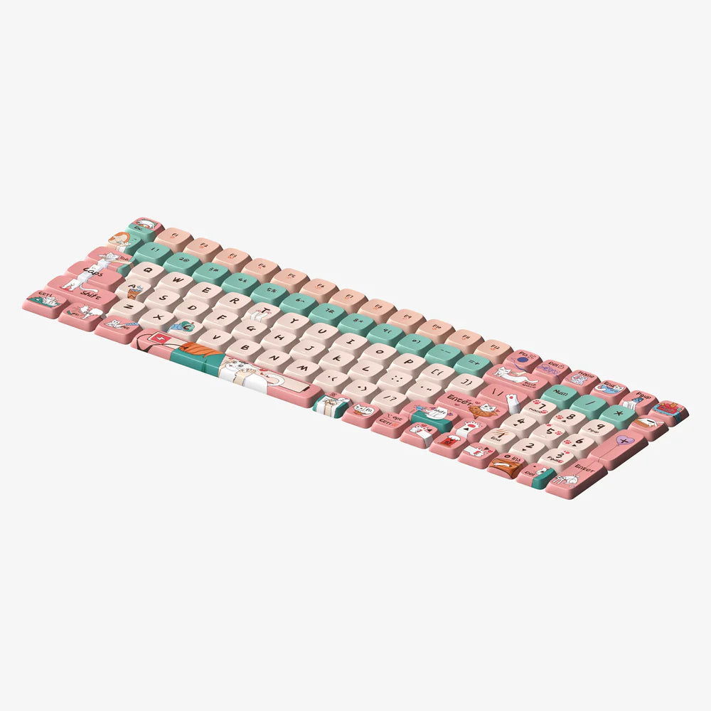 Lofree ON105 Flow Low-Profile Keycaps Set 84/100-Key - Dear Kitty
