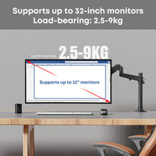 Load image into Gallery viewer, Mono Dsign Multi-Flex Gas Spring Dual Monitor Arm with Laptop Tray
