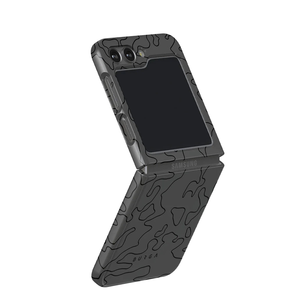 BURGA Samsung Galaxy Z Flip 5 Black Rock Snap Case