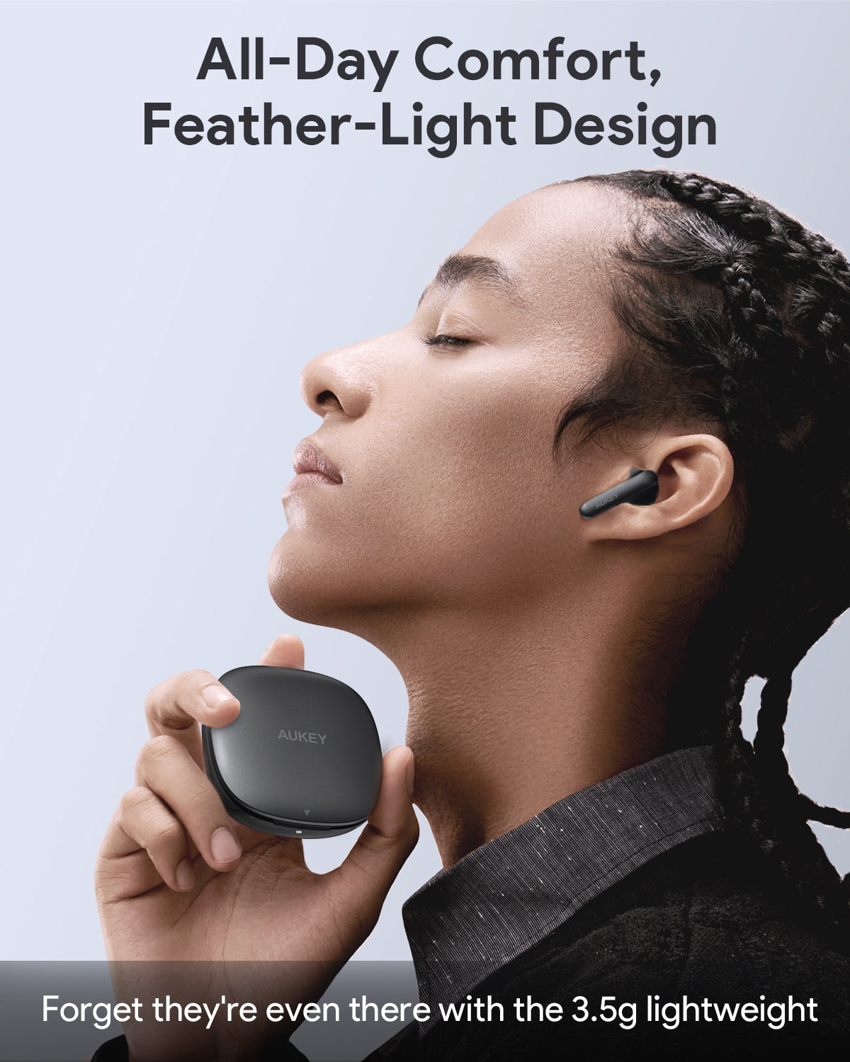Aukey EP-B2 True Wireless Earbuds with Hybrid Active Noise Cancellation (ANC)
