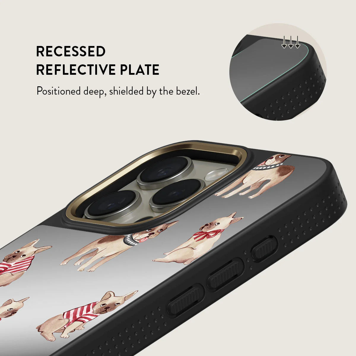 BURGA iPhone 16 Pro Max / 16 Pro Monsieur Elite Mirror Gold Tough MagSafe Case