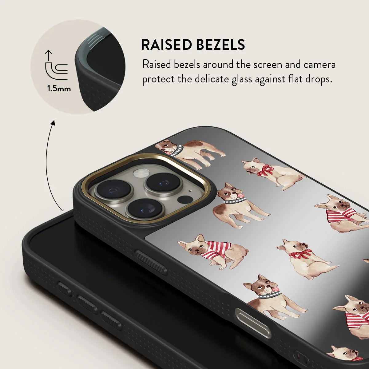 BURGA iPhone 16 Pro Max / 16 Pro Monsieur Elite Mirror Gold Tough MagSafe Case