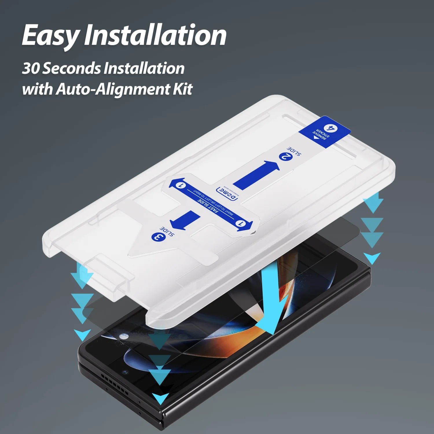 Whitestone EA Privacy Glass for Galaxy Z Fold 5 2pcs Pack