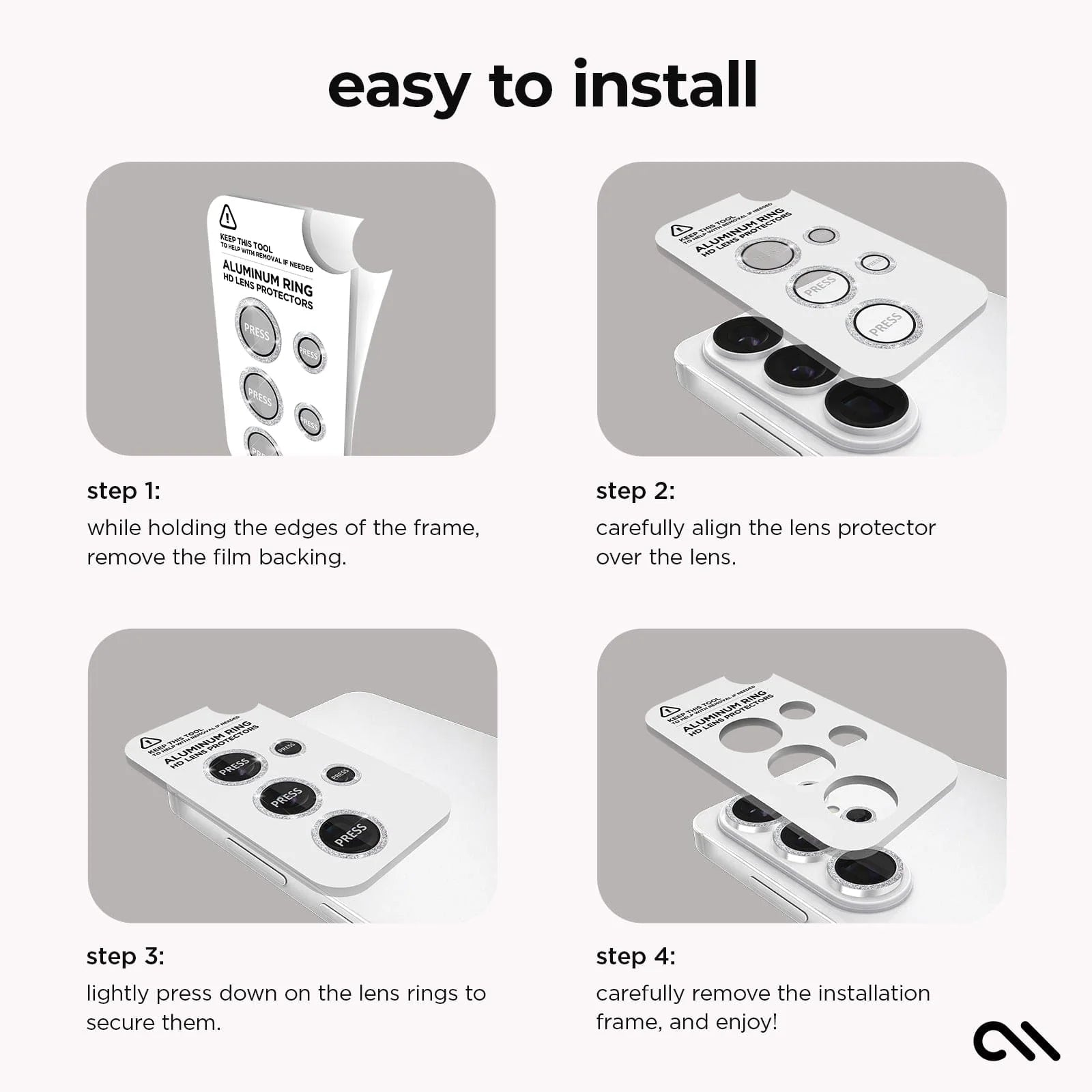 Case-Mate Samsung Galaxy S26 Ultra - Twinkle Camera HD Lens Protector