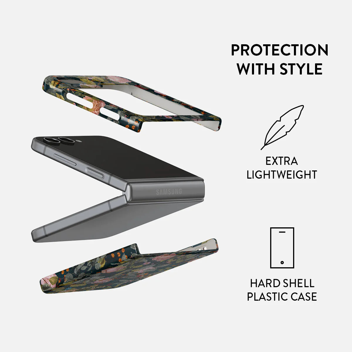 BURGA Samsung Galaxy Z Flip 5 Bloomy Garden Snap Case