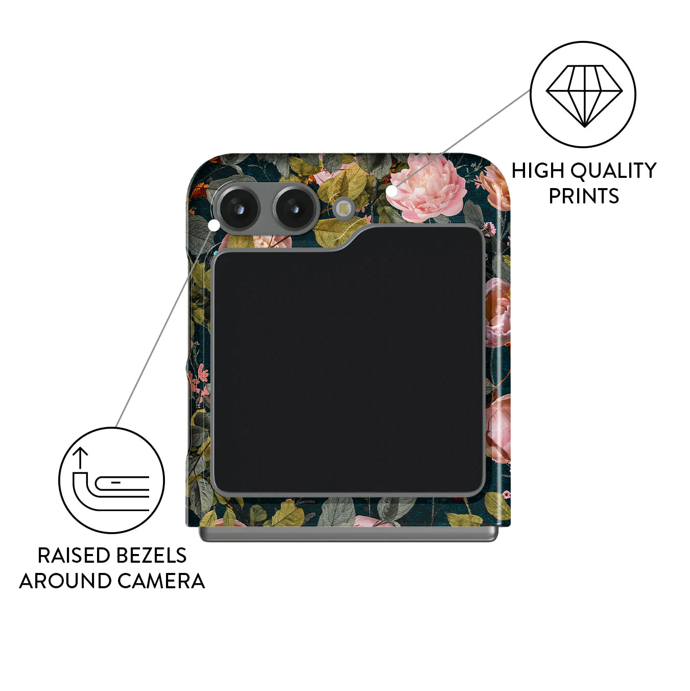 BURGA Samsung Galaxy Z Flip 5 Bloomy Garden Snap Case