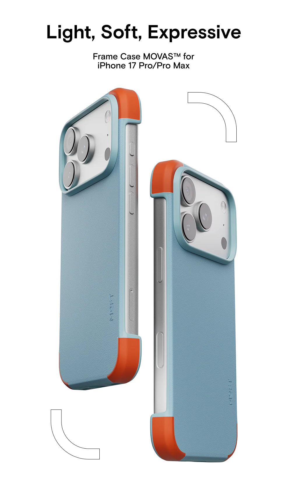 Moft Frame Case MOVAS™ MagSafe Compatible for iPhone 17 Pro / 17 Pro Max