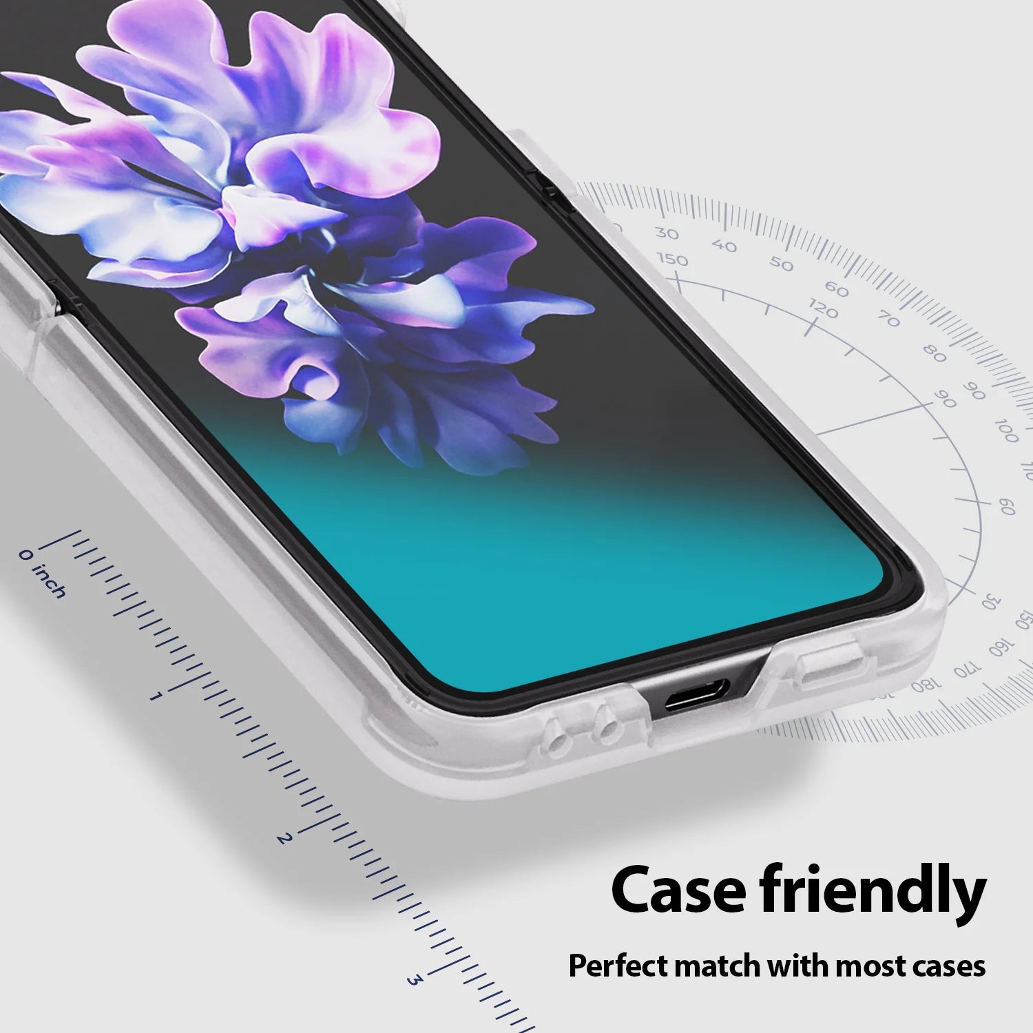 Whitestone Dome Premium Genuine Film Screen Protector for Galaxy Z Flip 5