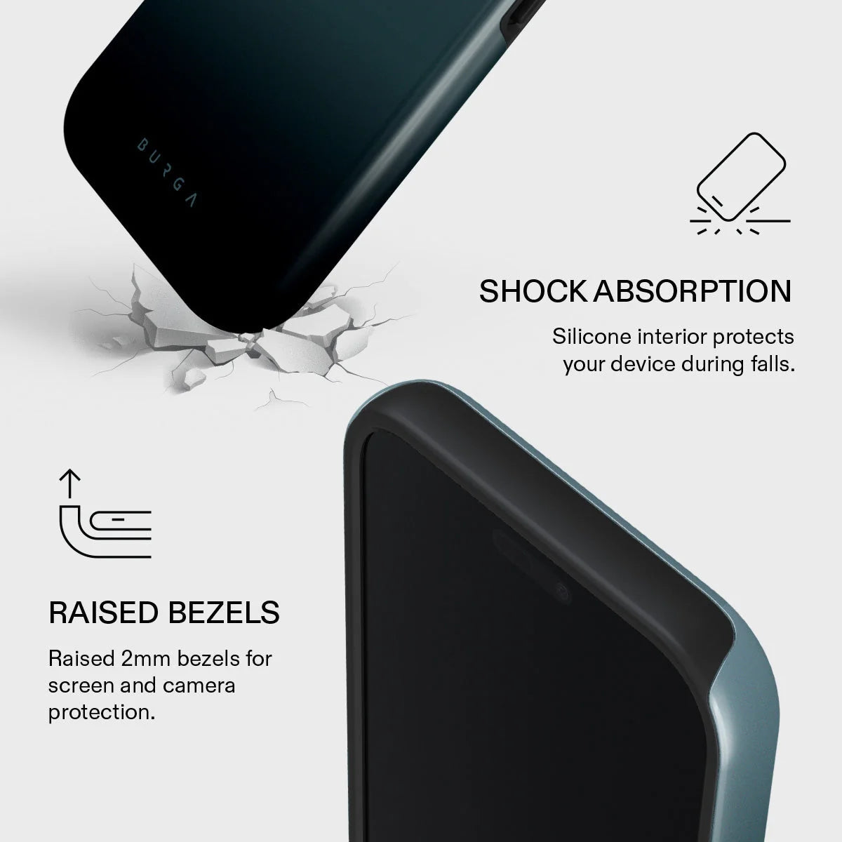 BURGA iPhone 18 / 17 Series Black Hole Tough MagSafe Case
