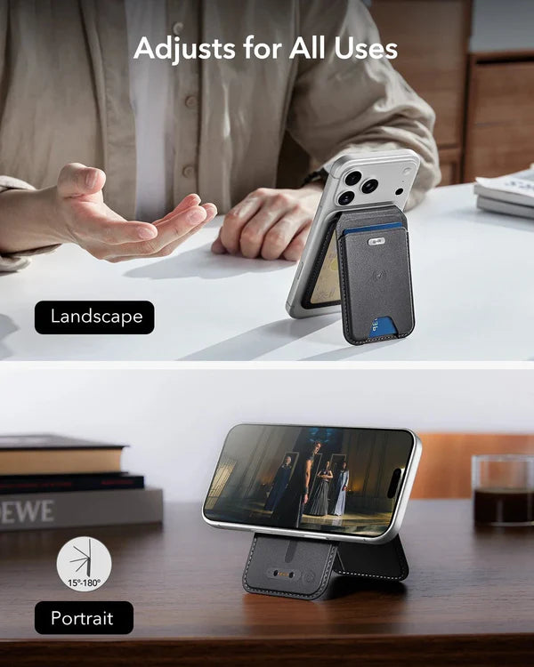 ESR Magnetic Geo Wallet with stand | works with Apple Find My