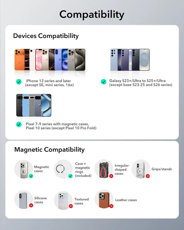 ESR Magnetic Geo Wallet with stand | works with Apple Find My