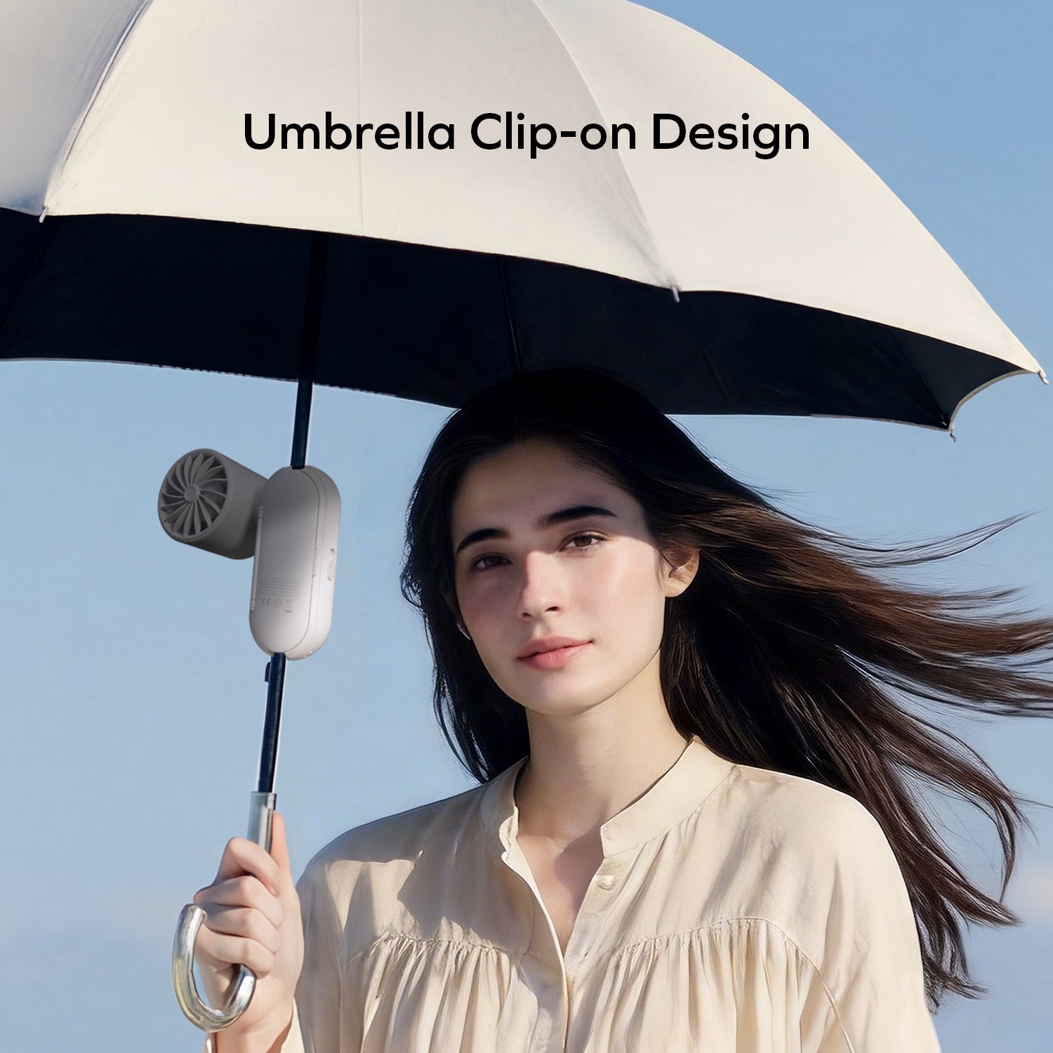 Momax IF22 1°GO CLAMP Compact Foldable Umbrella-Clip Mini Fan