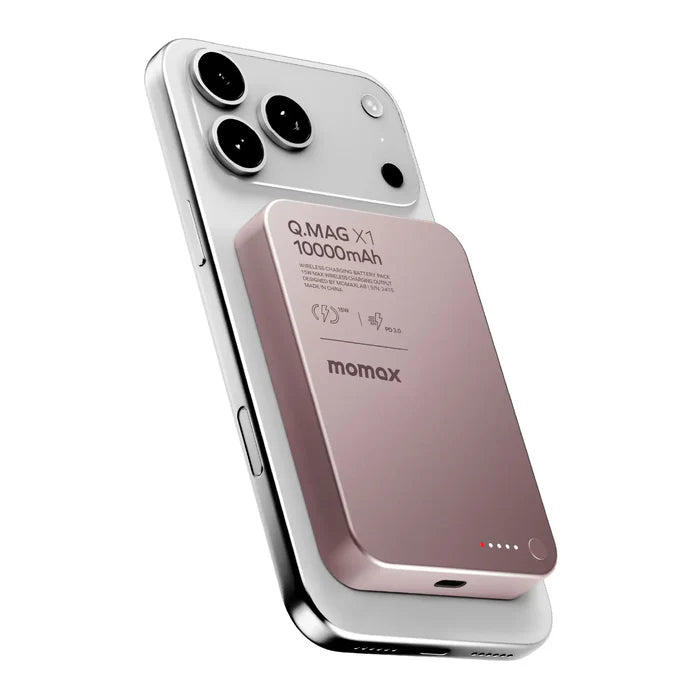 [CCC Certified] Momax [IP117A] Q.MAG X1 15W Magnetic Wireless Powerbank 10,000mAh