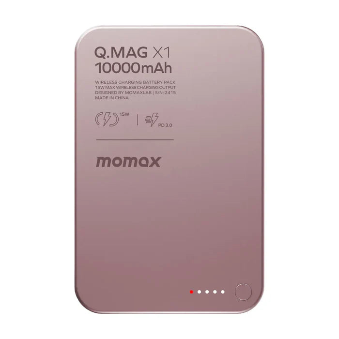 [CCC Certified] Momax [IP136Q2] Q.MAG X1 Qi2 Magnetic Wireless Powerbank 10,000mAh