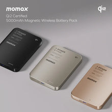 Load image into Gallery viewer, Momax IP129 1-Power Q.Pass 5000mAh Qi2 Magnetic Wireless Battery Pack

