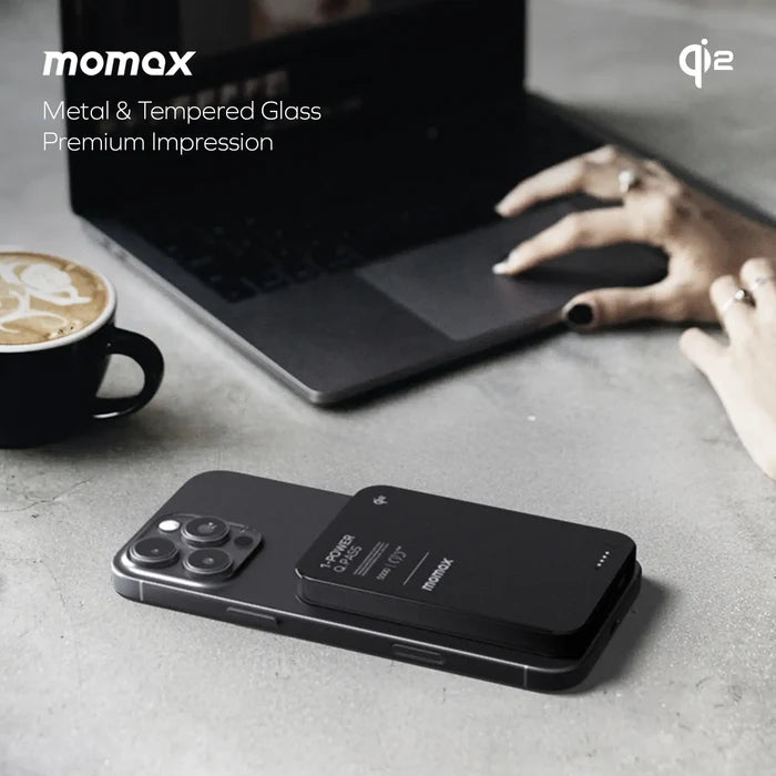 [CCC Certified] Momax IP129 1-Power Q.Pass 5000mAh Qi2 Magnetic Wireless Battery Pack