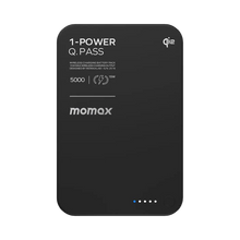 Load image into Gallery viewer, Momax IP129 1-Power Q.Pass 5000mAh Qi2 Magnetic Wireless Battery Pack
