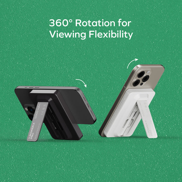 [CCC Certified] Momax IP131 1-Power X Pro Magnetic Wireless Power Bank 5000mAh With Built-In USB-C Cable