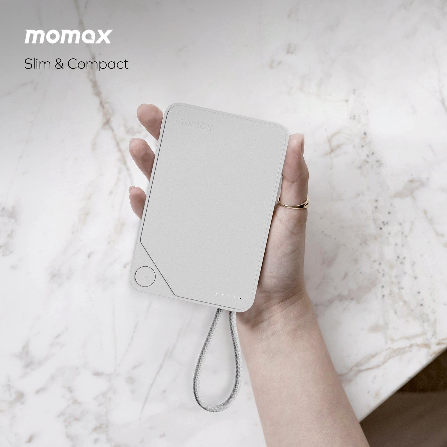 [CCC Certified] Momax IP152 1-Power X Powerbank 10000mAh with Built-in USB-C Cable