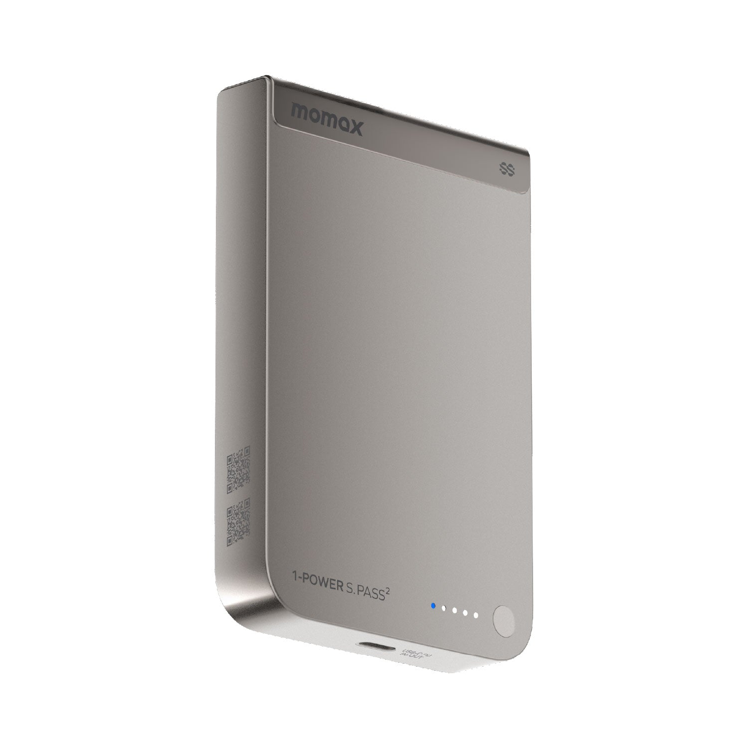 [CCC Certified] Momax [IP163Q22] 1-Power S.Pass² Qi2.2 Magnetic Wireless PowerBank 10,000mAh