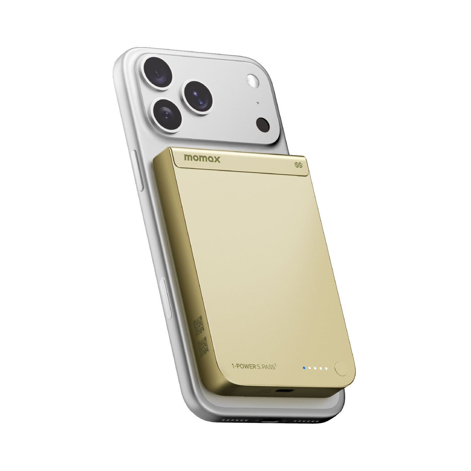 [CCC Certified] Momax [IP163Q22] 1-Power S.Pass² Qi2.2 Magnetic Wireless PowerBank 10,000mAh